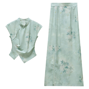 【青梅煮雨】小娜椒小个子夏季松弛清雅温婉上衣半身裙禅意套装女