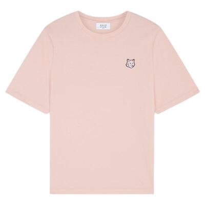 Maison Kitsune日常休闲女士小狐狸刺绣圆领短袖T恤衫银泰百货
