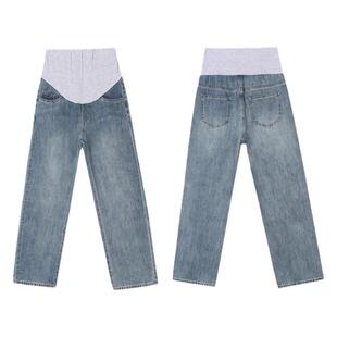 孕妇阔腿牛仔裤子秋冬季加绒加厚2025新款孕期不勒肚子外穿打底裤