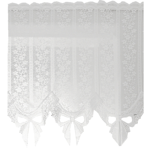 微夏之恋法式复古蕾丝帘头枝蔓咖啡帘半帘门帘免打孔穿杆粘贴定制