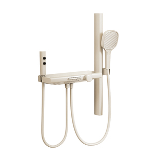 【国补15%】浪鲸简易淋浴花洒套装奶白色花洒分体无顶喷花洒030