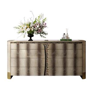 高端轻奢落地首饰柜意式高级感定制衣物抽屉收纳柜斗柜卧室中岛台