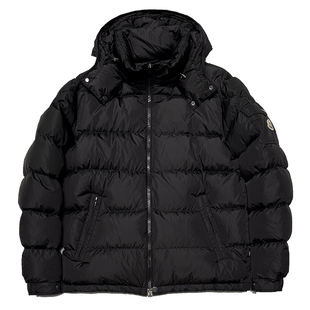 国内现货Moncler盟可睐 新款玛雅Maya黑色哑光连帽羽绒服外套折扣