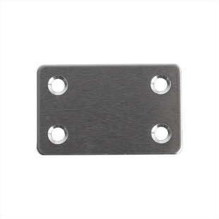 一字层板连平板角码不锈钢固定件连接件平面连接片角铁直片拼接片