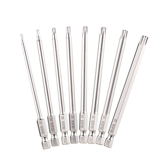 老A 梅花批头中孔强磁电钻电动披头螺丝刀气动风批头起子头t10t20