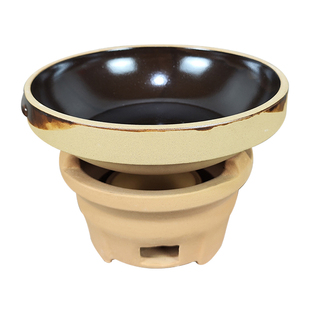 土钵碗常德土钵子餐馆加热炖钵特色手工老式粗陶餐具土碗怀旧商用