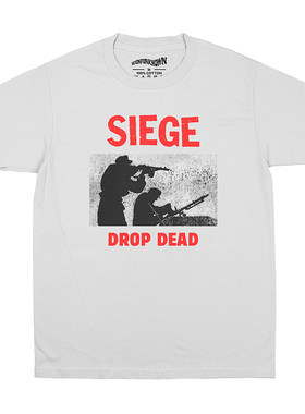 Siege硬核朋克乐队纯棉小众短袖