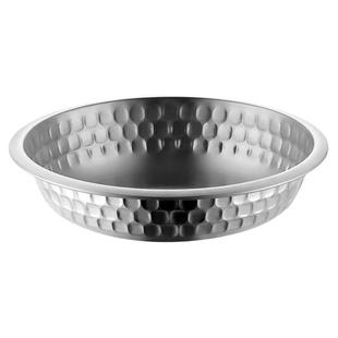 芬兰MISANBROO304不锈钢盘子圆盘菜盘家用菜碟加深汤盘平底餐盘