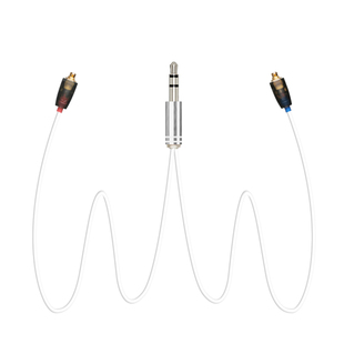 DIY短线耳机线mmcx插头耳机升级焊接线3.5插头柔韧白色等长细线