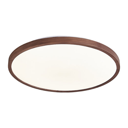 胡桃木吸顶灯中古风宋代美学实木大气卧室主灯新中式客厅餐厅灯具