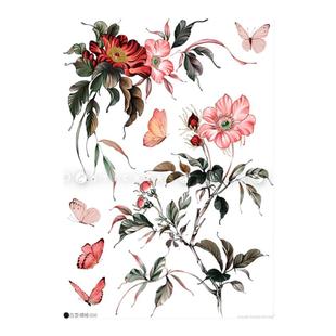 MG tattoo 风的来意 希腊神话度假写真满背大图银莲花唯美纹身贴