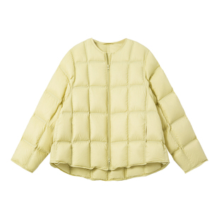 YANGLE_羽绒服女款冬季2025新款韩版廓形保暖绗缝鸭绒面包服外套