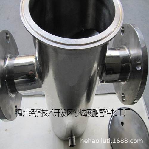 厂家直供304不锈钢卫生级篮式过滤器 大流量法兰式污水过滤器