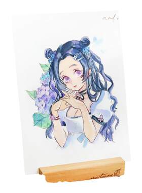 32开水彩线稿填色纸填画线稿本新手上色临摹300g细纹水彩纸画册