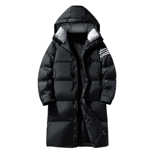 NASA STUSY美式2025冬季新款加厚保暖男款防寒中长款羽绒服外套