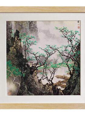 枫木人实木斗方画框挂墙