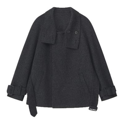 原创设计男士休闲简约羊绒大衣