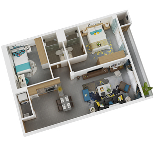 餐厅酒店民宿办公商业美容幼儿园养老室内装饰装修纯设计公装设计