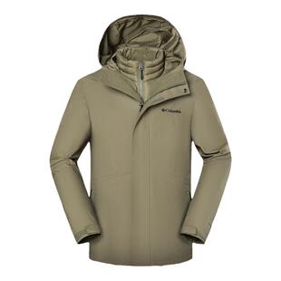 哥伦比亚羽绒三合一冲锋衣男热能700蓬鸭绒保暖外套XE5418/WE6671