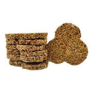 【真宗真无糖】亚麻籽片生产不加一滴糖薄脆纯亚麻籽酥片控糖零食