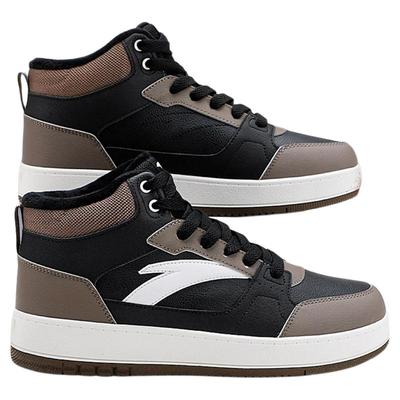 安踏运动板鞋高帮加绒加厚雪地靴