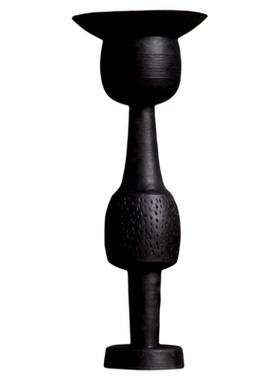 龙山文化黑陶大全高脚杯蛋壳陶