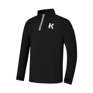 乔丹强风吹拂IP联名大K运动长袖男2026春季修身速干透气跑步上衣