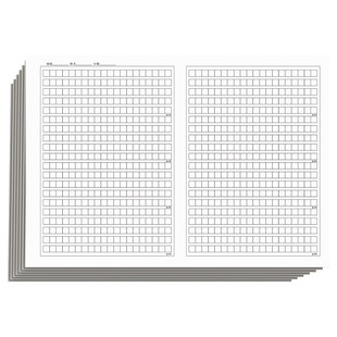 六品堂初中生语文作文纸专用800格字加厚方格纸稿纸1012格黑色格子纸作文簿高中生语文作文草稿本练字本
