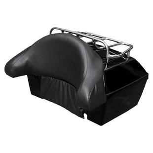 适用铃木豪爵TR300旅行/都市版摩托车尾箱PLUS靠背48L后备箱尾架