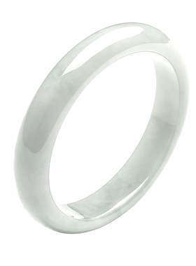 六桂福珠宝素类翡翠翡翠手镯