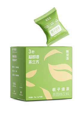 栀子绿茶锡兰红茶冻干茶粉块速溶