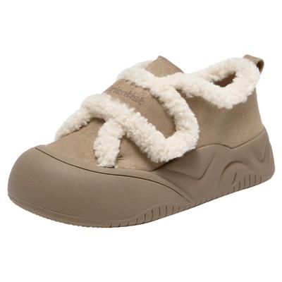 大东官方正品厚底加绒勃肯棉鞋