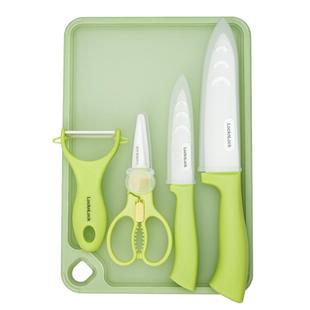 乐扣乐扣辅食刀具婴儿剪刀菜板儿童吃饭剪菜陶瓷宝宝辅食工具套装