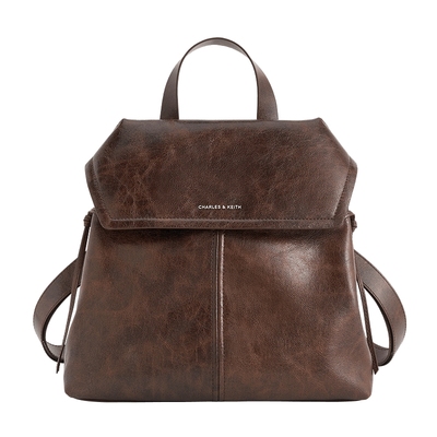 CHARLESKEITH大容量复古双肩背包