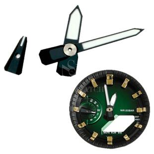 适配农家橡树GA21002110GA-B2100指针改装配件夜光刻度圈表针表盘