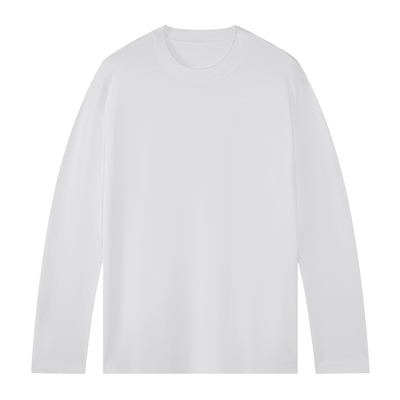 拇指白小T200s高支长袖T恤