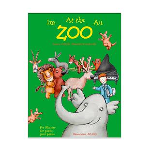 在动物园 措法利克 塔多夫斯基 钢琴独奏 德国骑熊士原版进口乐谱书 Twardowski Romuald At the Zoo for Piano BA8125