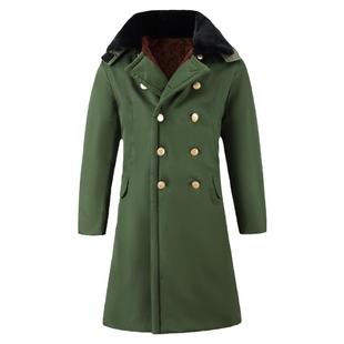 军大衣男款冬季加绒加厚棉大衣迷彩棉衣棉袄外套冷库防寒长款棉衣