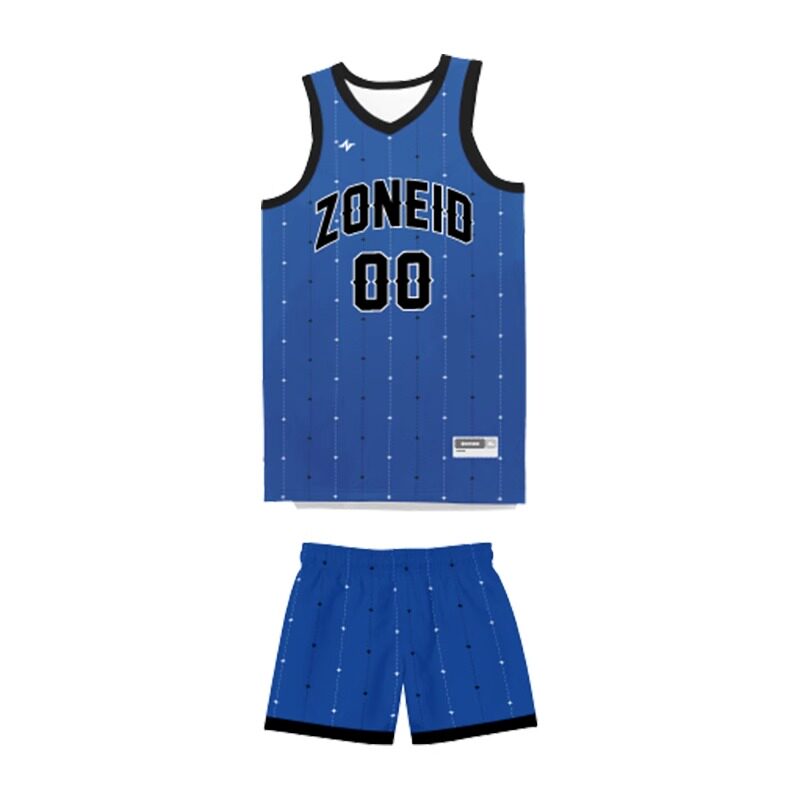 ZONEiD 定制篮球服套装数码印花夏季宽松透气速干比赛训练队服