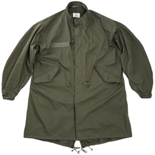 GIZEMO M65Parka 复刻1970年铝拉鱼尾大衣  尼龙混纺复古长款风衣