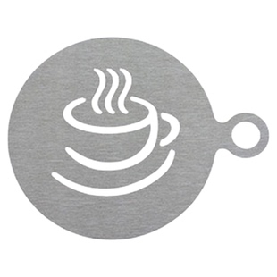 不锈钢咖啡拉花模具發福爱心新年快乐杯子星星创意奶茶撒粉印花模