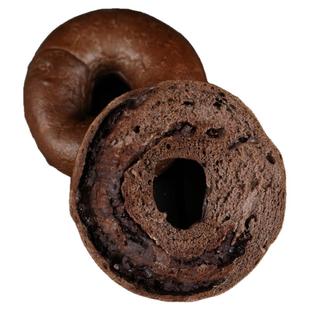 清晨里 巧克力贝果圈欧式面包胚早餐代餐饱腹主食粗粮三明治手作