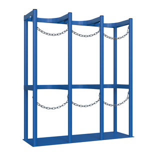 气瓶固定支架氧气乙炔瓶实验室防倾倒装置标气瓶可移动式钢瓶架子