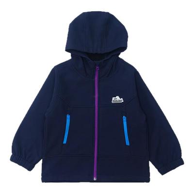 儿童防风防水软壳冲锋衣2025秋冬装山系户外男童女童风衣薄绒外套