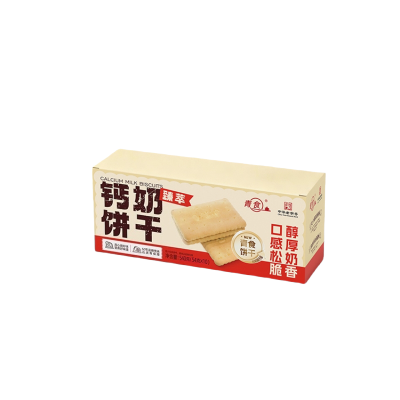 青食新品臻萃钙奶饼干540g