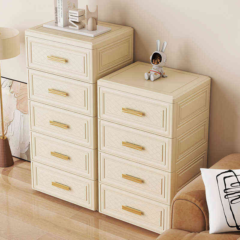 收纳柜抽屉式塑料家用储物柜卧室五斗柜客厅落地多层床头置物柜子
