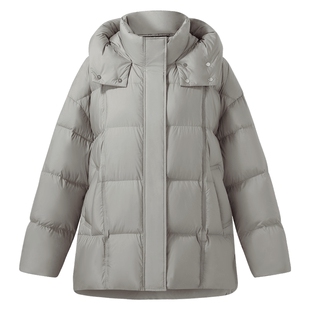 首降现货|歌莉娅95%白鹅绒羽绒服女款冬季加厚面包服中长款外套