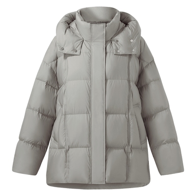 歌莉娅加厚羽绒服中长款面包服女