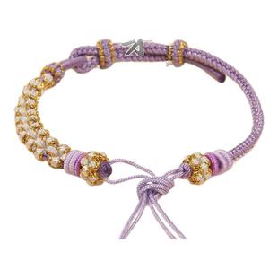 五帝钱平安扣手绳编织绳情侣手链女手工半成品可穿领花转运珠礼物