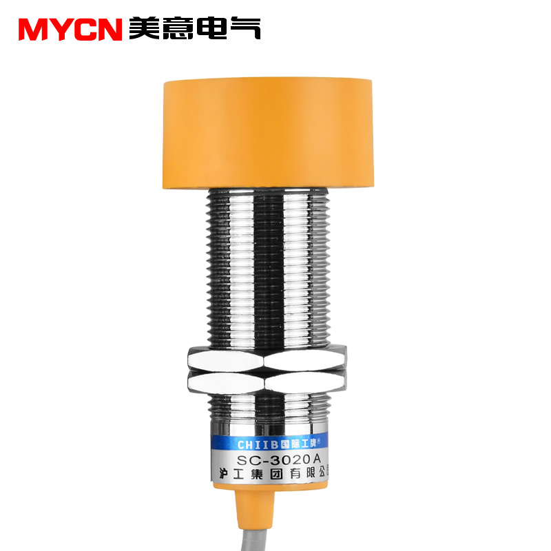 沪工电感式接近开关传感器 SC-3020A三线npn常开24v直流 M40 20mm